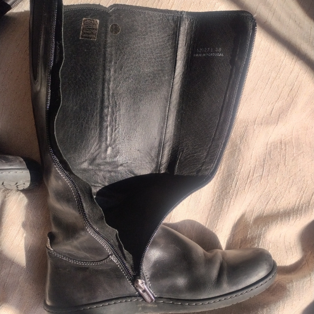 Soft, Tall leather Birkenstock Boots 38 Brown - Picture 4 of 7